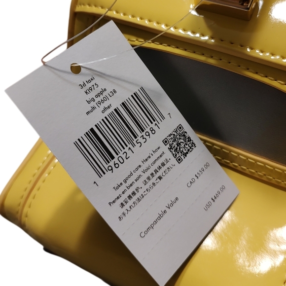 Kate Spade Yellow Taxi Leather Novelty Bag - Picture 8 of 8